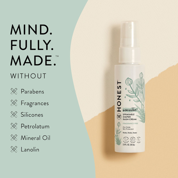 The Honest Company Sprayable Diaper Rash Cream.