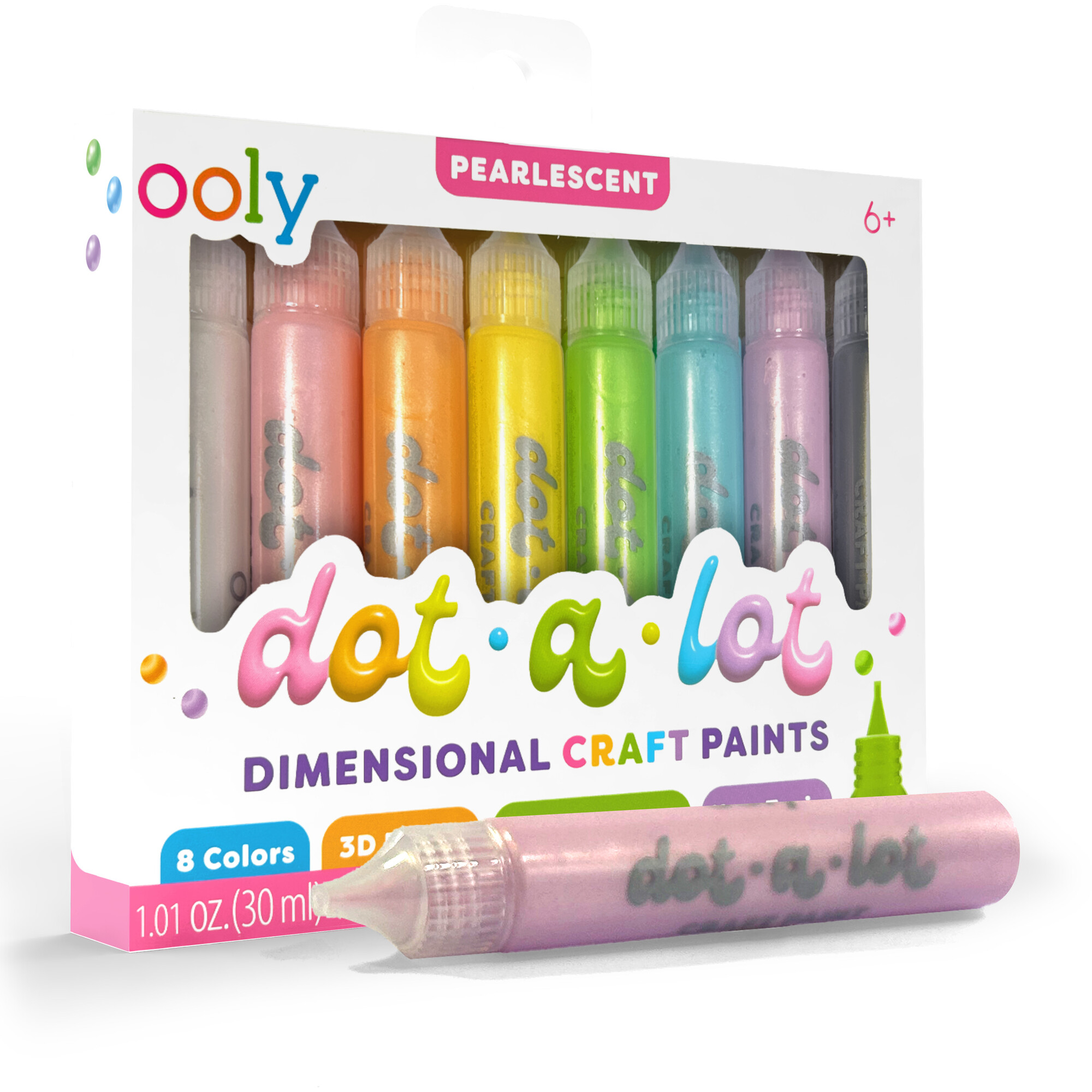 Dot-A-Lot Dimensional Craft Paint, Pearlescent Colors.