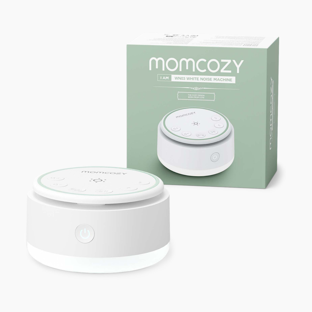 Momcozy Portable White Noise Machine with 20 Soothing Sounds.