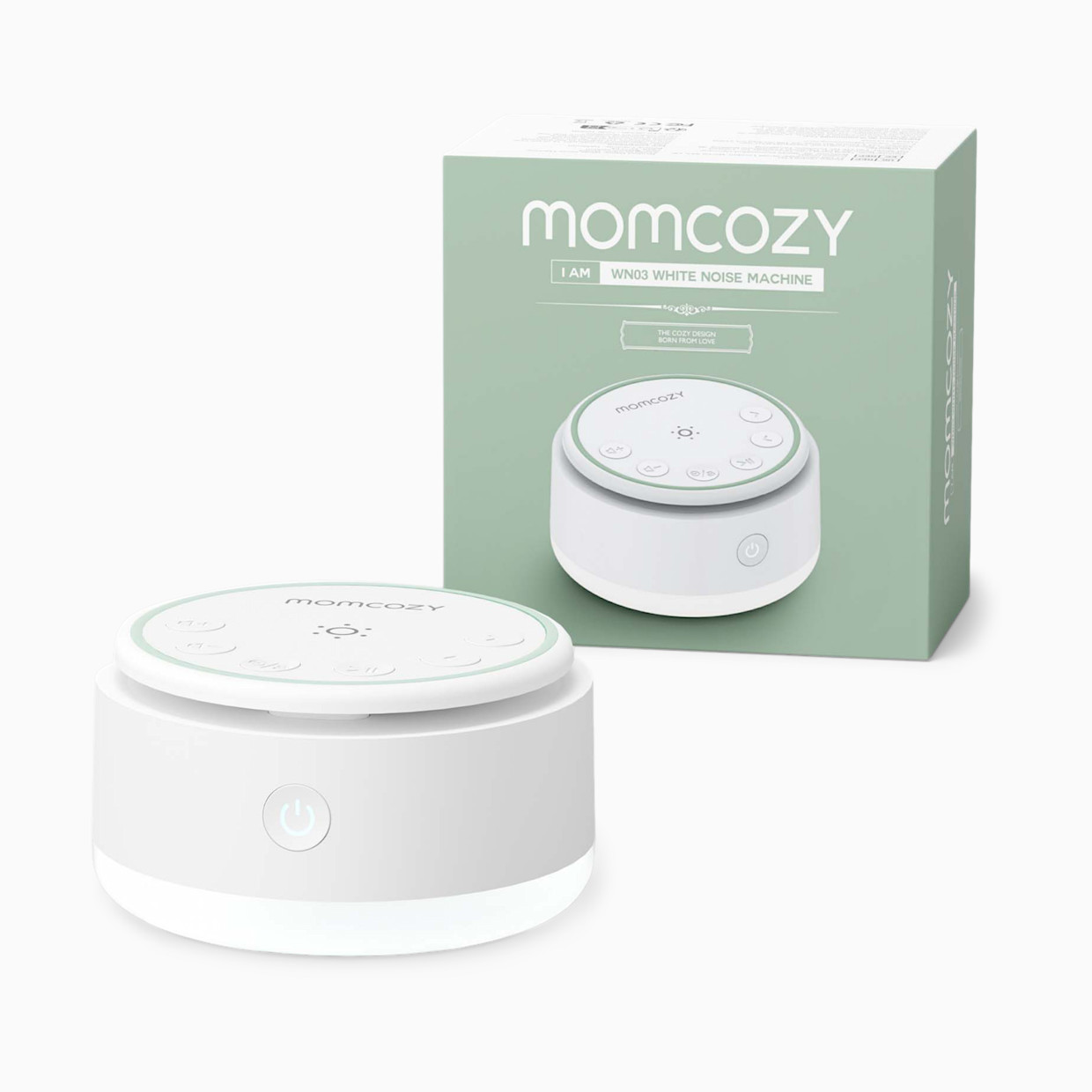 Momcozy Portable White Noise Machine with 20 Soothing Sounds.