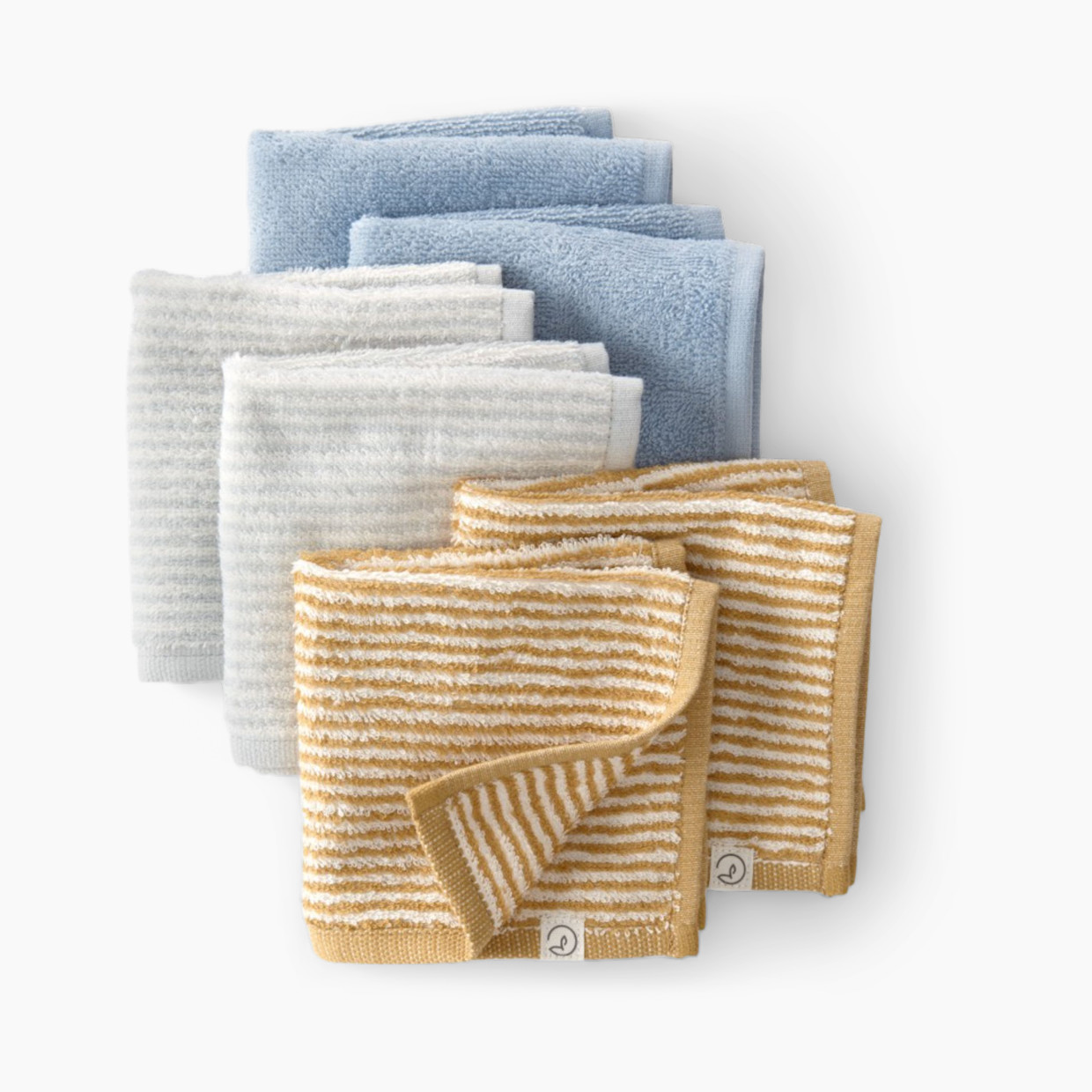 Carter's 6-Pack Organic Cotton Washcloths - Gray.
