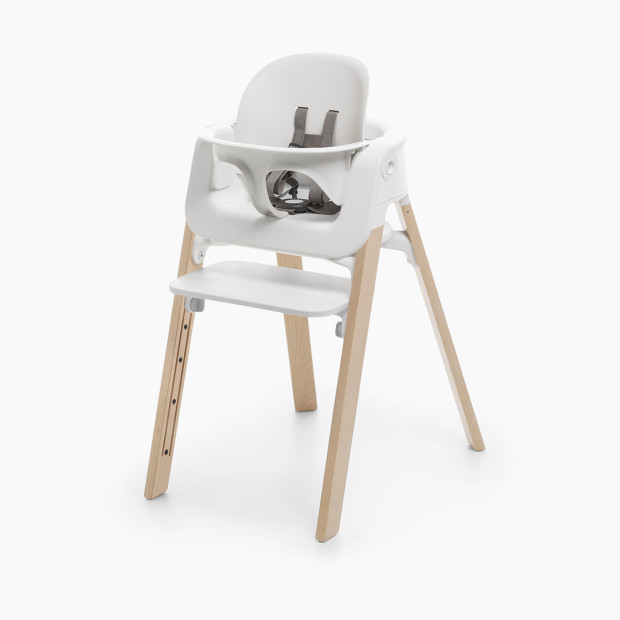 Stokke Steps High Chair - Natural Legs/White Seat.
