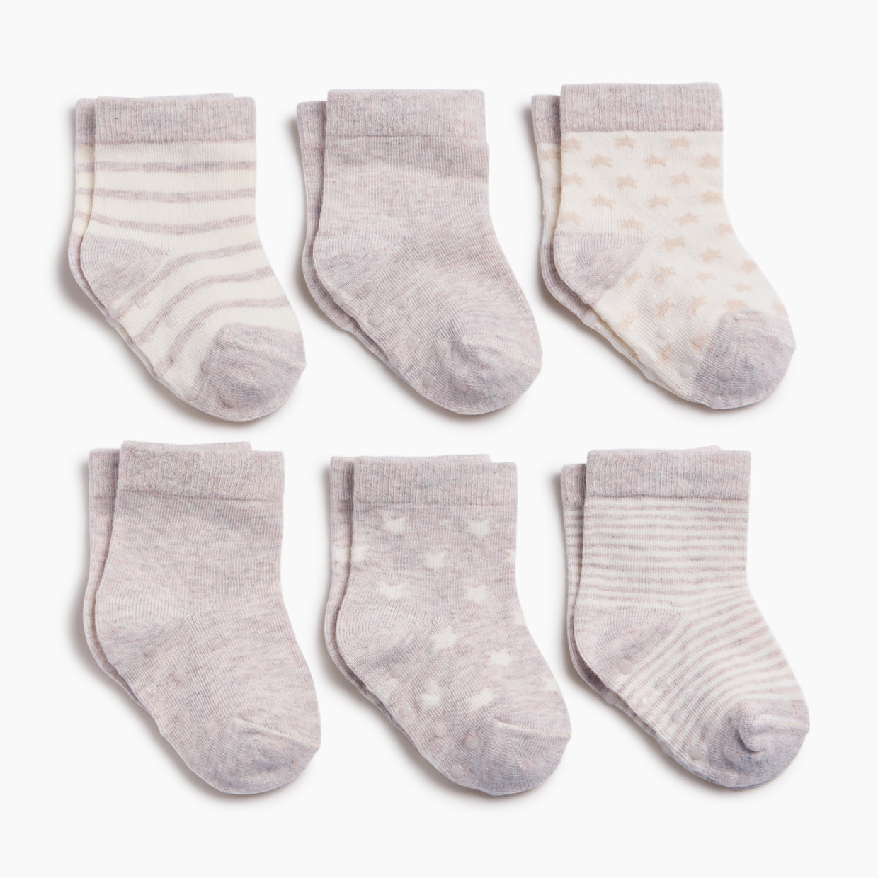 Tiny Kind 6-Pack Socks - Stars And Stripes, 3-12 M.