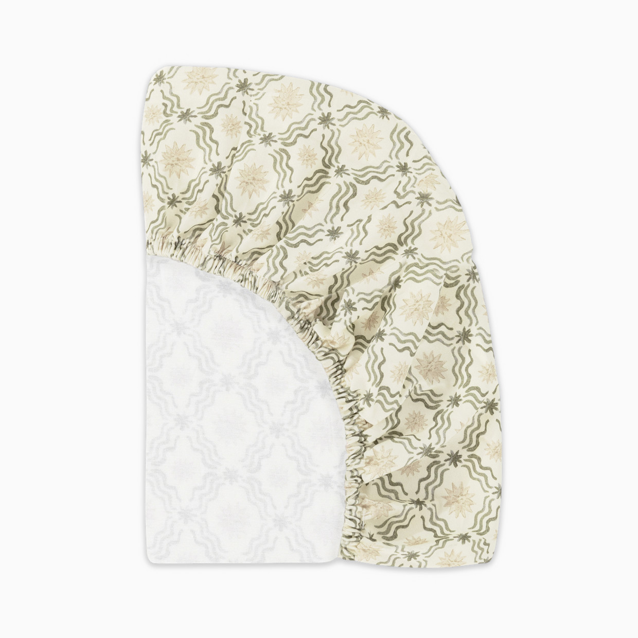babyletto All-Stages Organic Brushed Cotton Bassinet Sheet - Juniper Star.