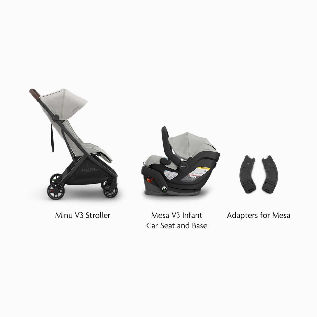 UPPAbaby Minu V3 Stroller, Mesa V3 & Car Seat Adapters - Savannah.
