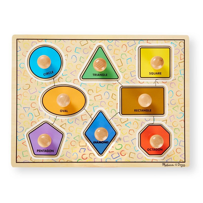 Melissa & Doug Deluxe Jumbo Knob Wooden Puzzle.