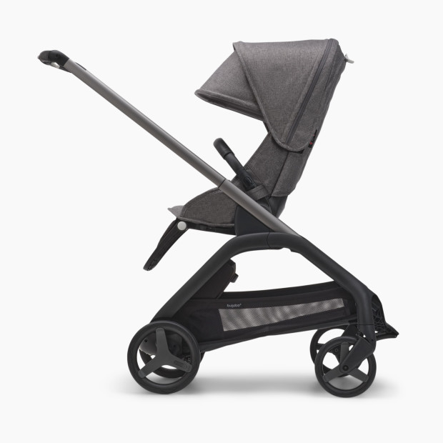 Bugaboo Dragonfly Seat Complete Stroller - Graphite/Grey Melange-Grey Melange.