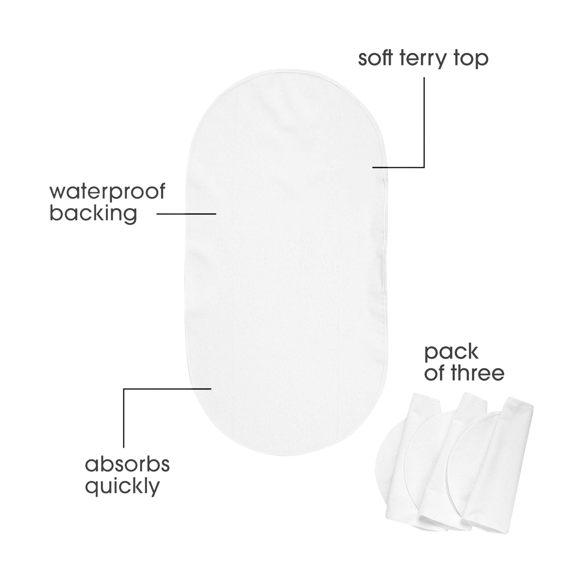 Boppy Changing Pad Liners - White.
