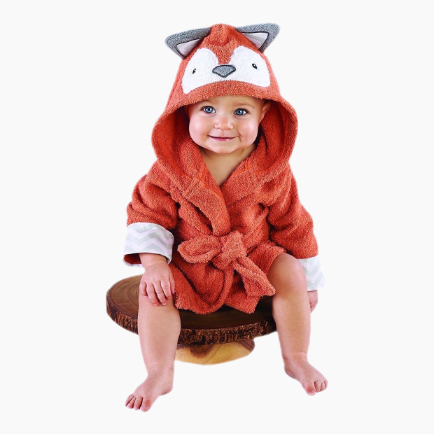 Baby Aspen "Rub-A-Dub" Fox Robe - 0-9 Months.