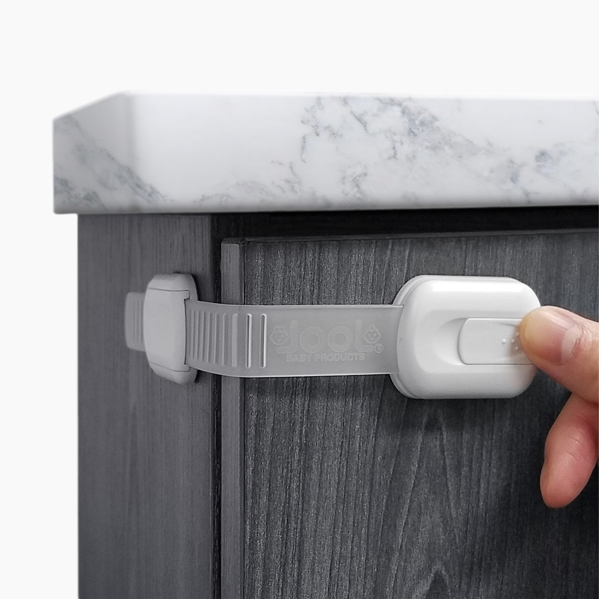 Dreambaby Adhesive Lever Door Handle Lock - Child Safety Locks for Doors &  Handles - Suitable for Most Lever Door Handles - 1 Pack - White - Model