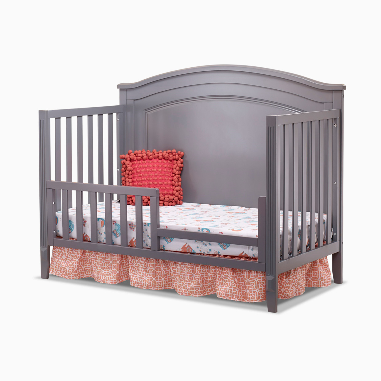 Sorelle Berkley Round Top Panel Crib - Gray.