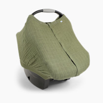 Little Unicorn Breathable Car Seat Canopy | Magnetic Closure Cover & Universal Fit | Protection & Privacy for Baby (Fern)