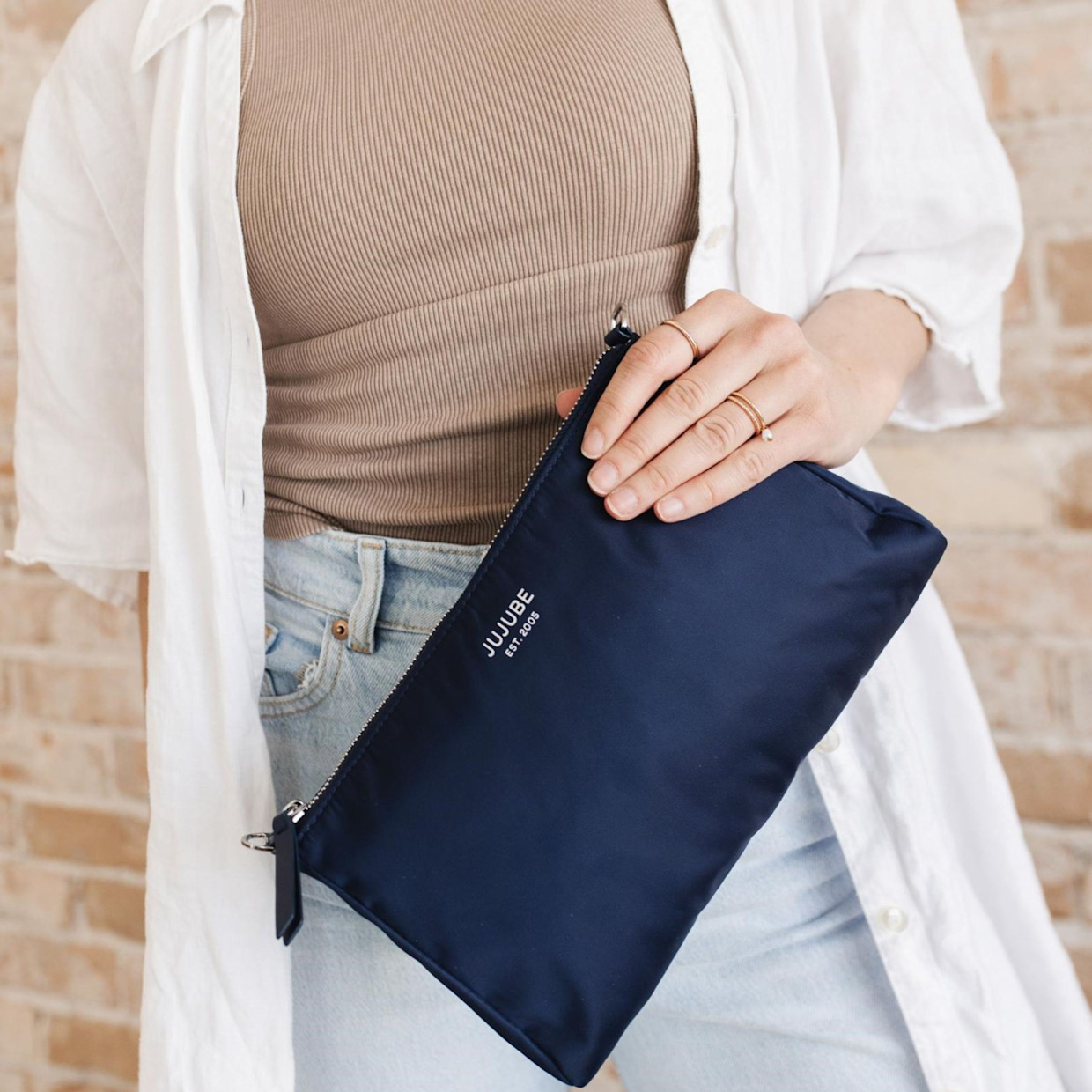 JUJUBE The 3-Piece Pouch Set - Navy.