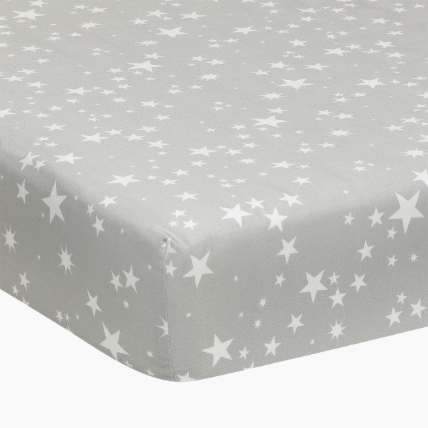 Lambs & Ivy Cotton Fitted Crib Sheet - Milky Way.