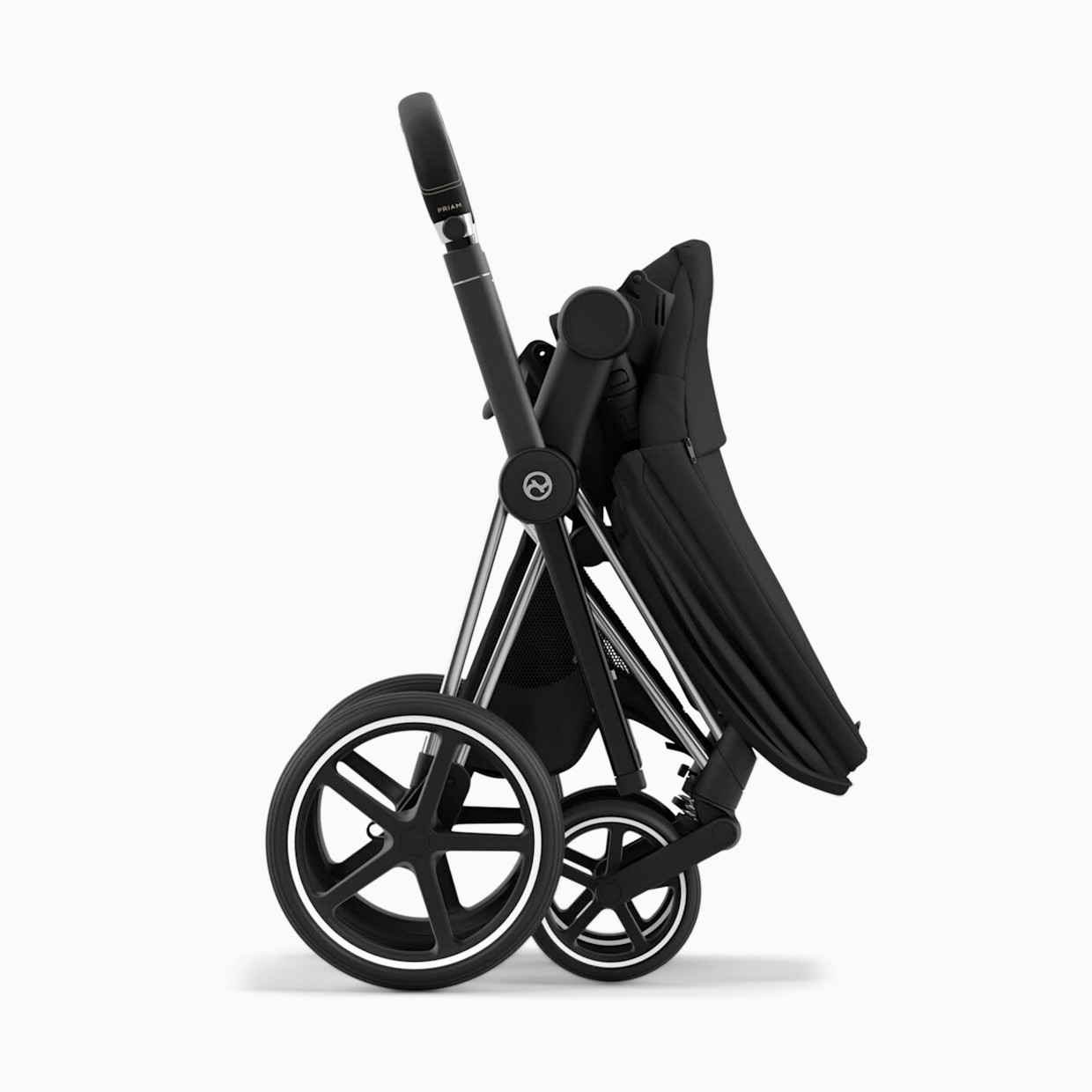 Cybex PRIAM 4 Stroller - Sepia Black/Chrome Frame.