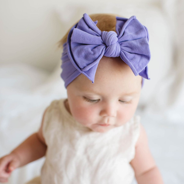 Baby Bling Fab-Bow-Lous Bow - Amethyst.