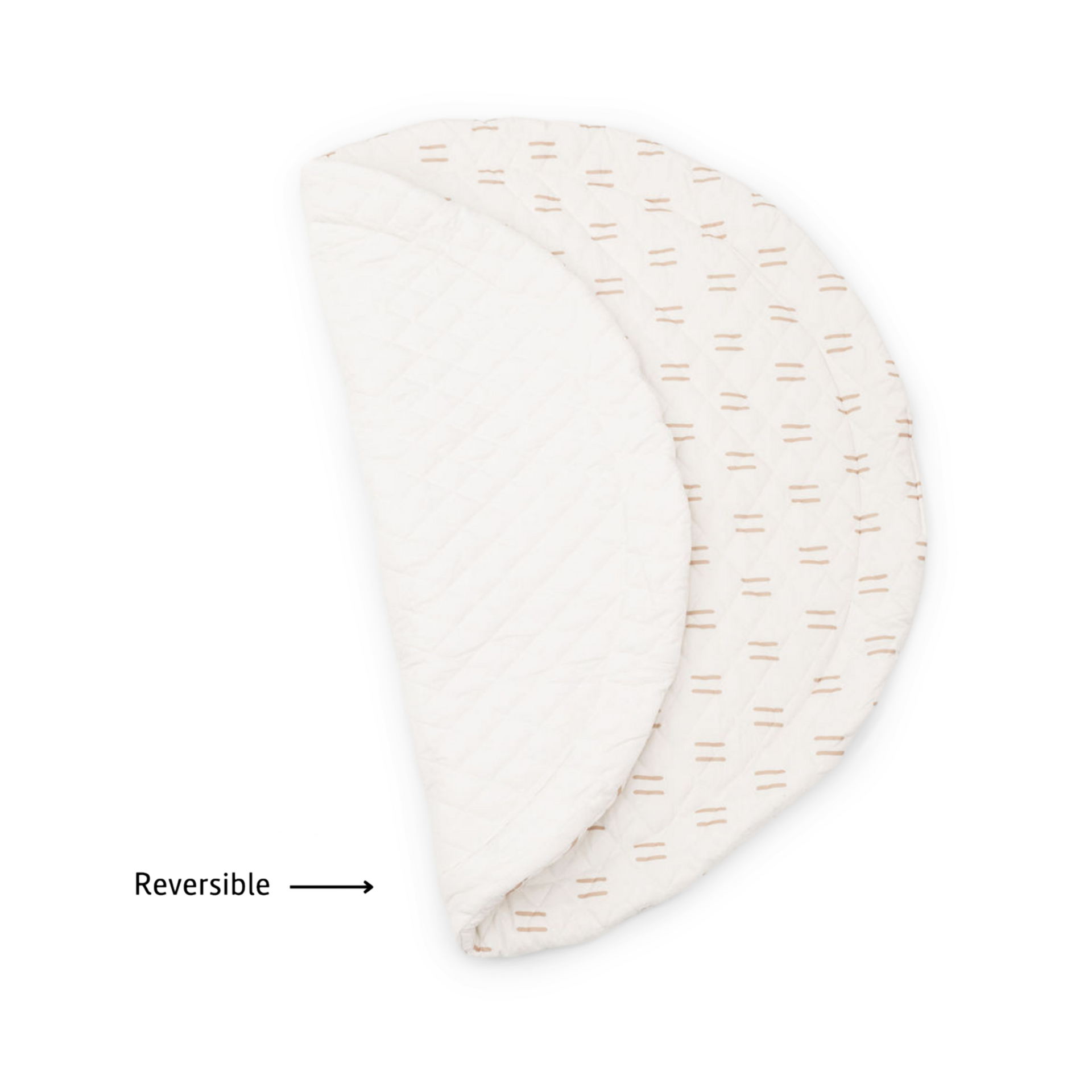 Poppyseed Play Extra Padded Round Play Mat.