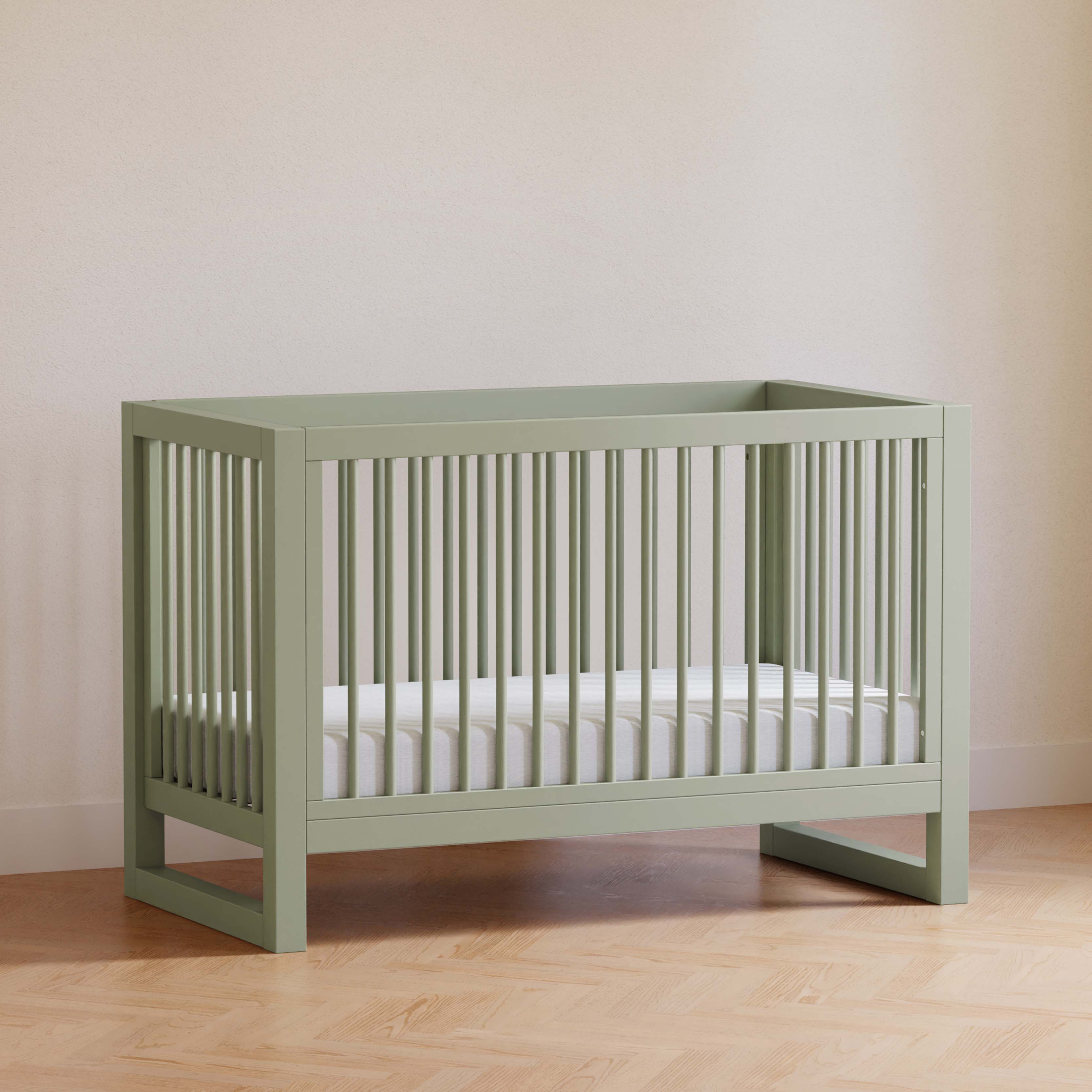 Namesake Nantucket 3-in-1 Convertible Crib with Toddler Bed Conversion Kit - French Sage.