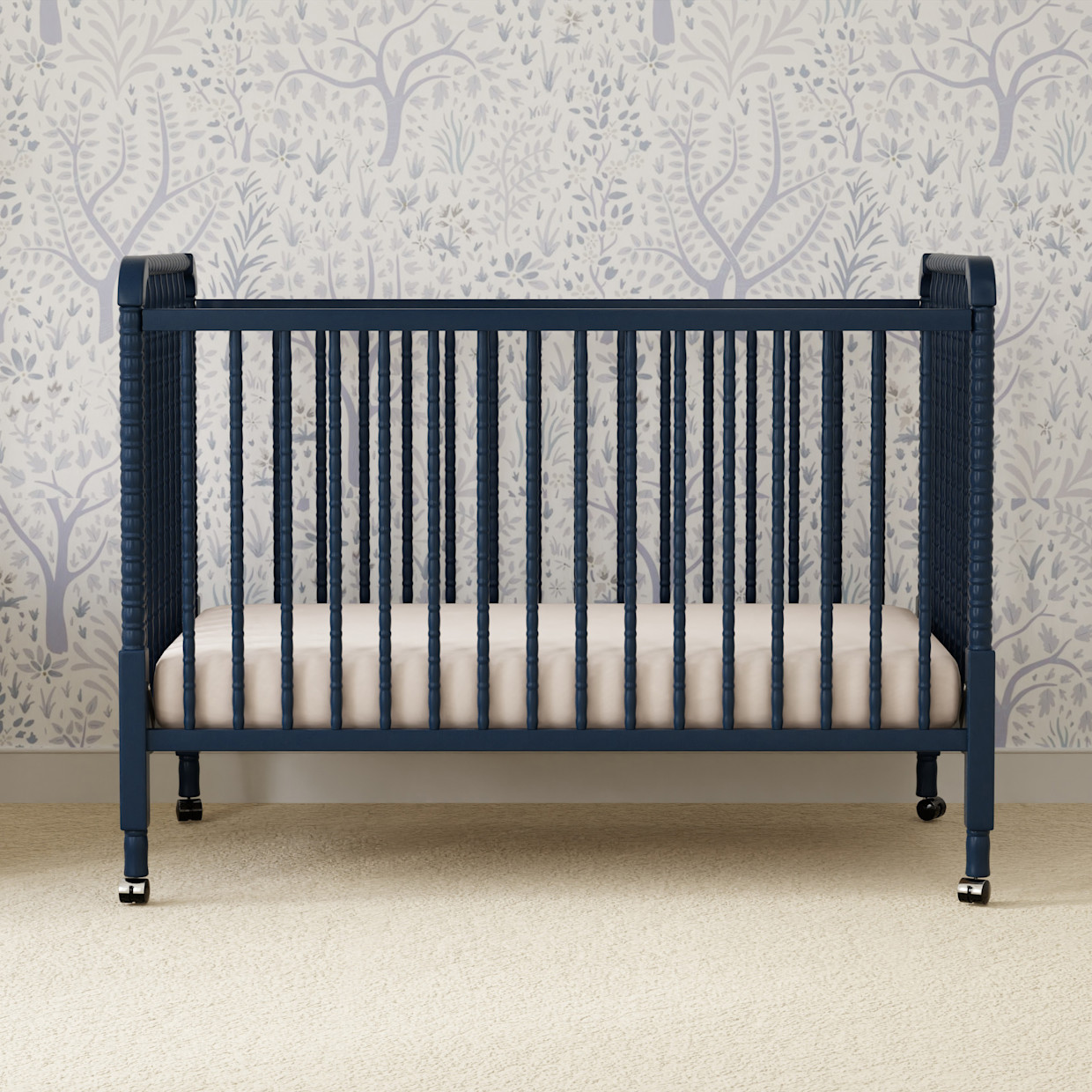 daVinci Jenny Lind 3-in-1 Convertible Crib - Navy.