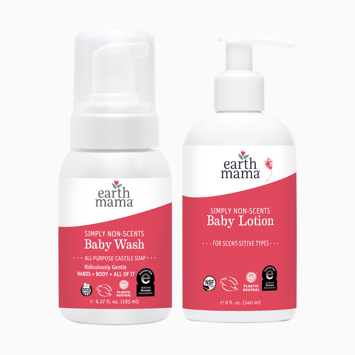 Earth Mama Baby Bath Bundle - Unscented.