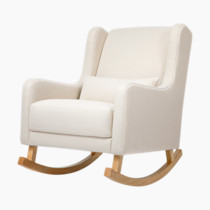Babyletto Kai Natural Performance Nursery Rocking Chair with Wood Legs