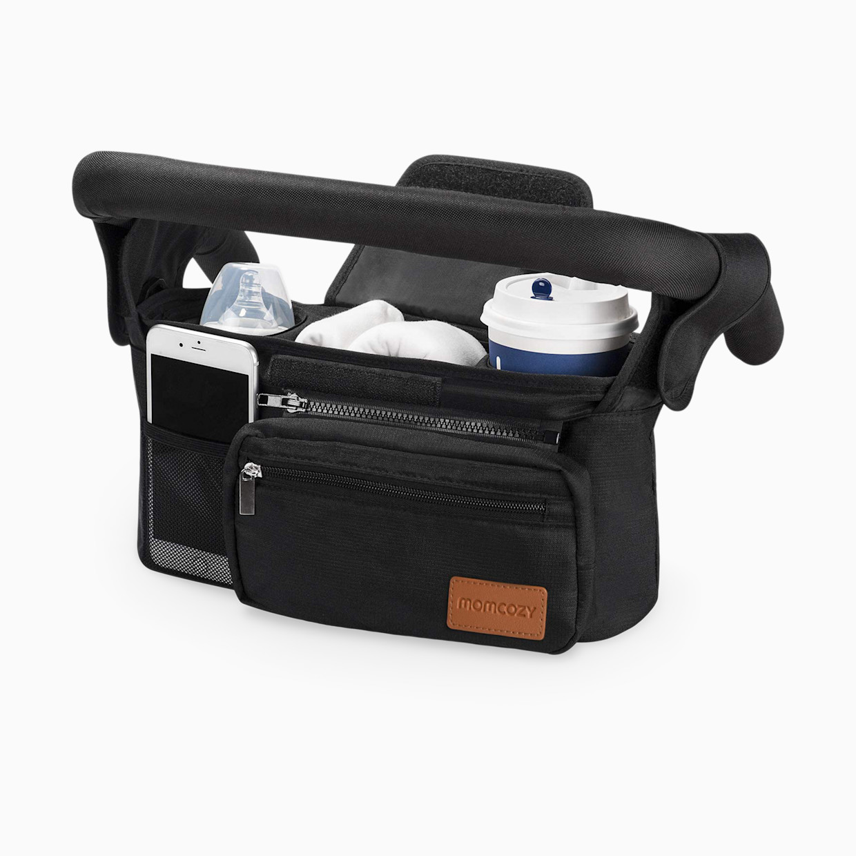 Momcozy Universal Stroller Organizer - Black.