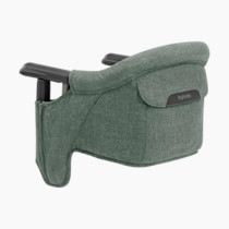 Inglesina Fast Table Chair, Pine Green Melange - Portable Baby High Chair - for Babies & Toddlers up to 37 lbs - Fits Tables 0.8'' to 3.5'' Thick - Compact & Easy to Use - Travel Bag Included