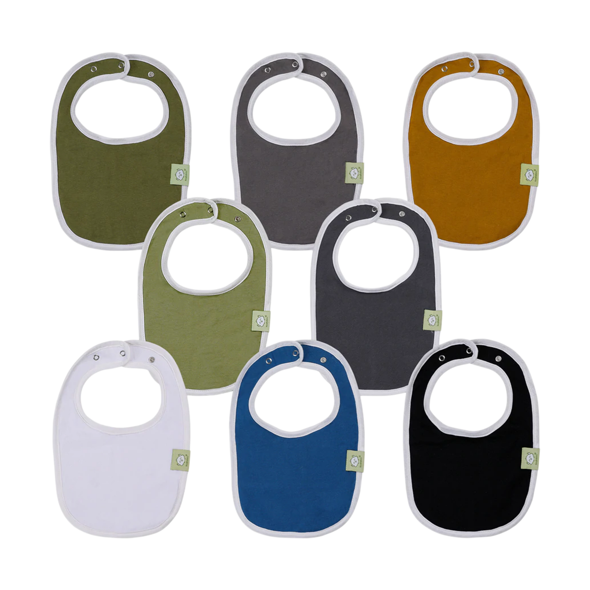 KeaBabies Urban Drool Bibs (8 Pack) Basics, 8 Babylist Shop