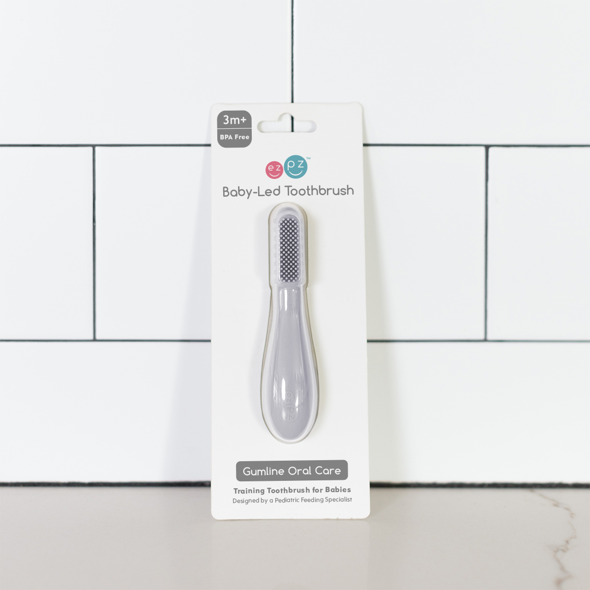 ezpz Baby-Led Toothbrush - Pewter.