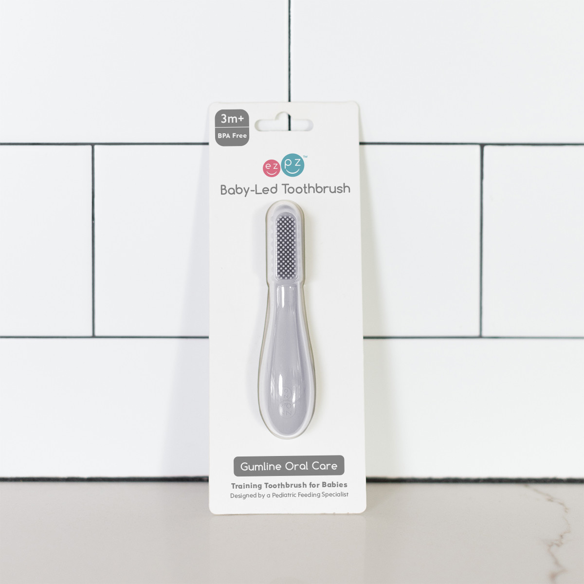 ezpz Baby-Led Toothbrush - Pewter.