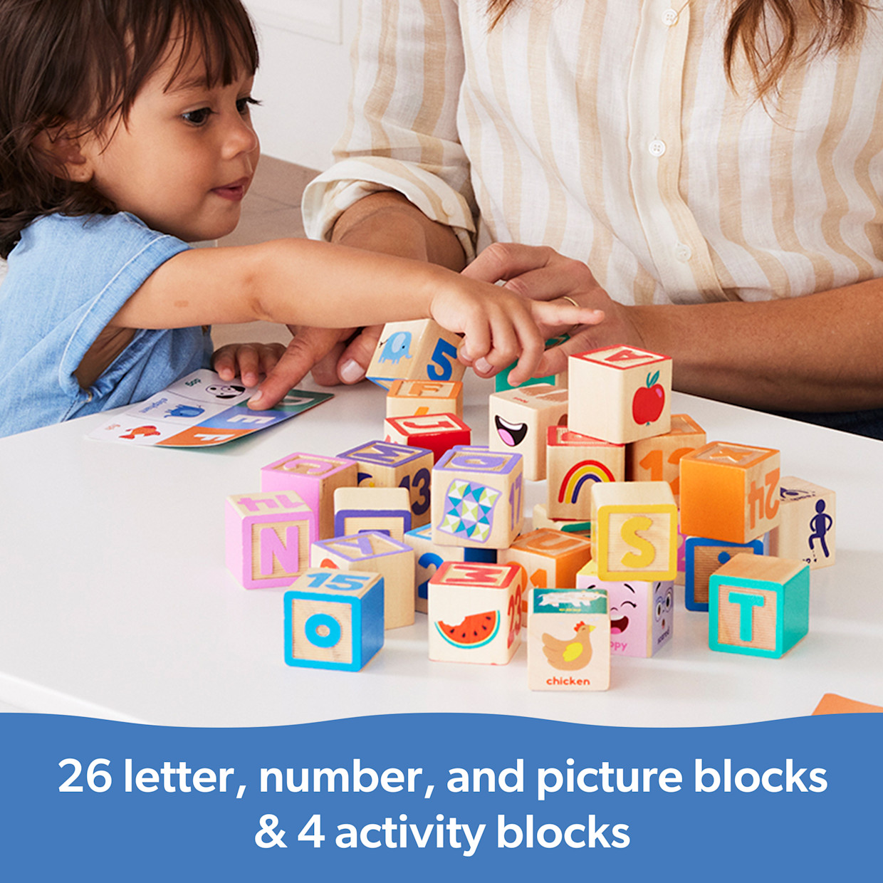Melissa & Doug Ms. Rachel Blocks + Activity Cards.