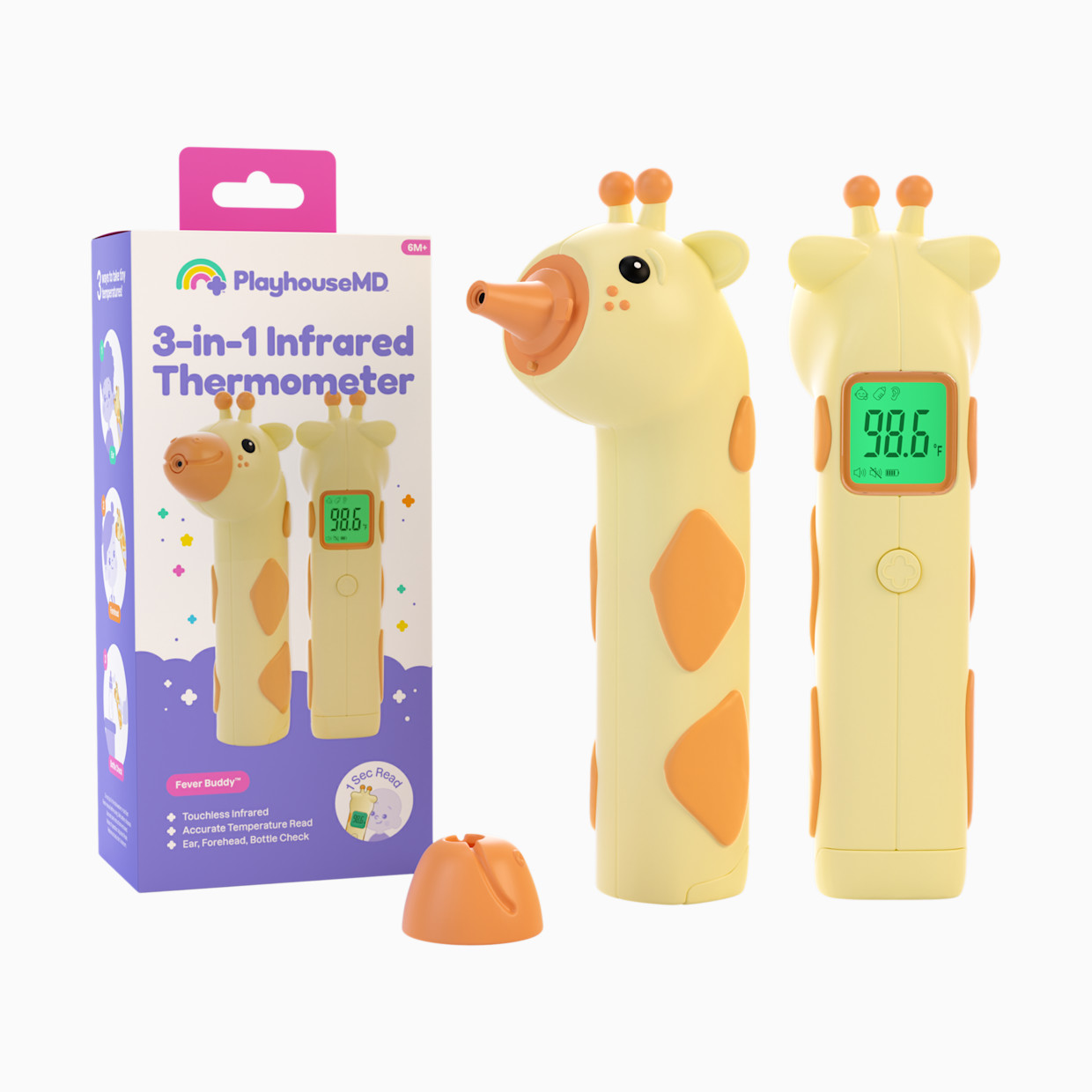 Playhouse MD 3-In-1 Infrared Thermometer - Orange.