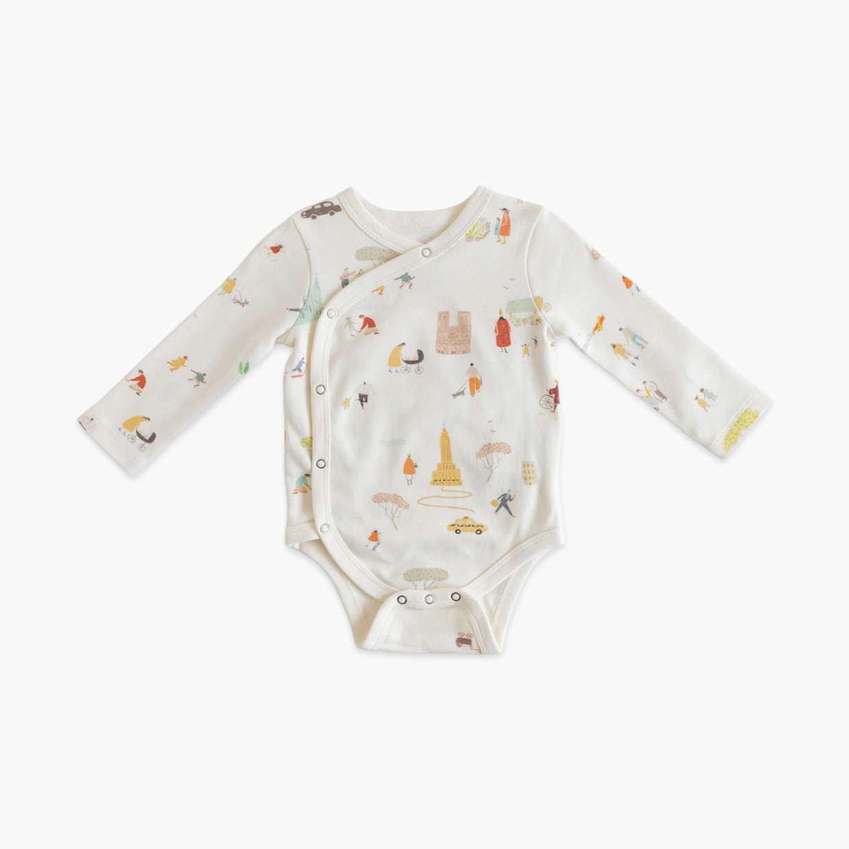 Pehr Long Sleeve Wrap Front One-Piece - Explore The World, 0-3 M ...