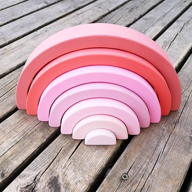 ArborandAnchor Pink Monochrome Rainbow Stacker.