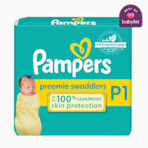 Pampers Baby Diapers - Swaddlers - Size P1, 27 Count, Ultra Absorbent Disposable Preemie Diaper