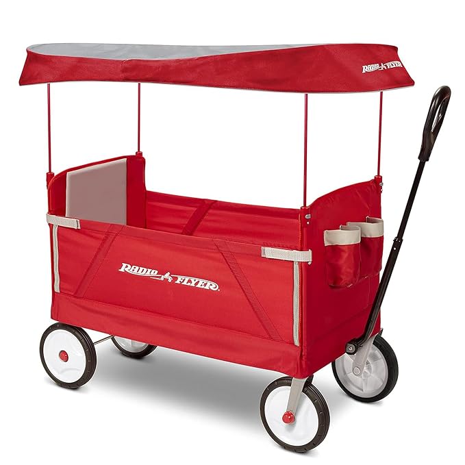 Radio Flyer 3-in-1 EZ Fold Wagon with Canopy.