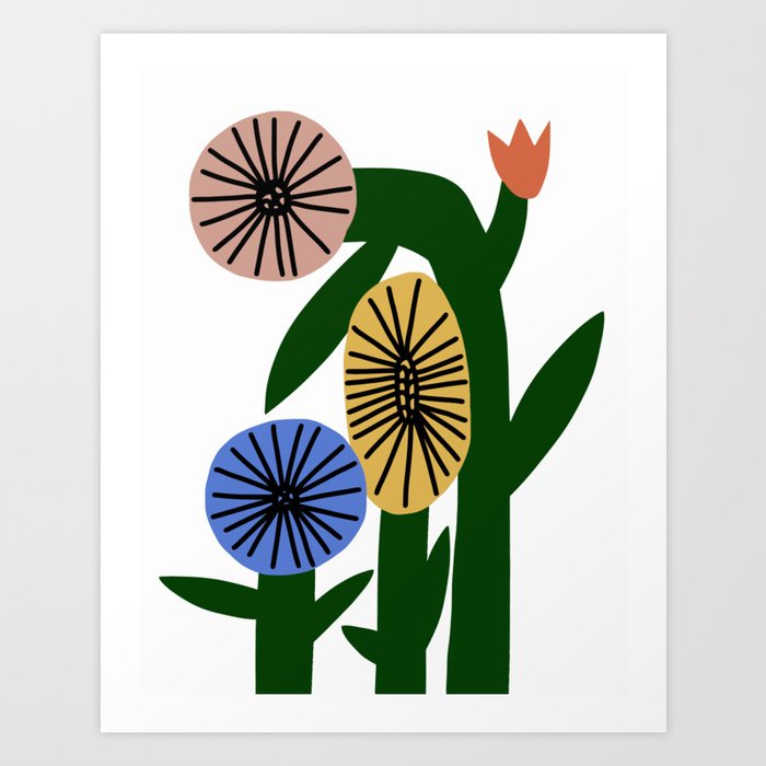 Little Dean Kids fun bloom Art Print.