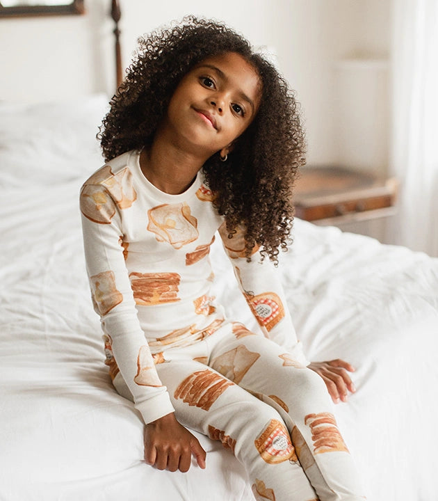 Burt's Bees Baby French Toast Organic Two-Piece Pajamas .