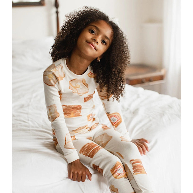 Burt's Bees Baby French Toast Organic Two-Piece Pajamas .