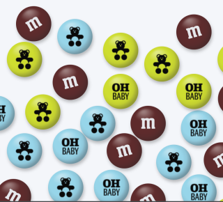 Custom M&Ms, 2-lb Bag.