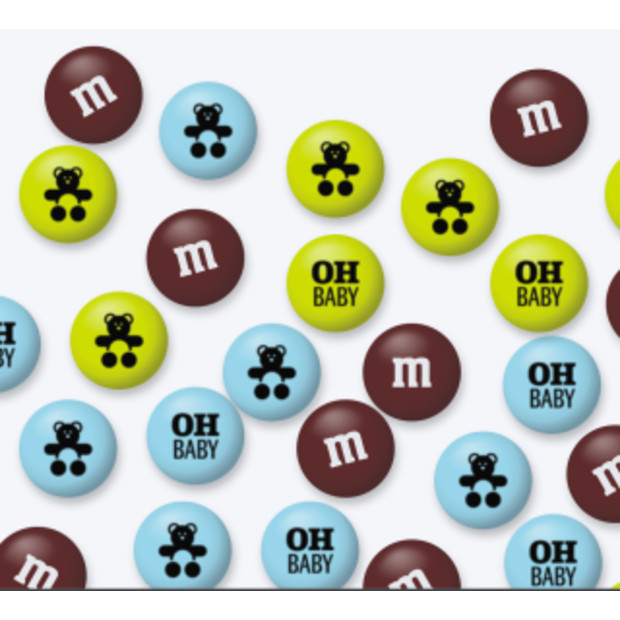 Custom M&Ms, 2-lb Bag.