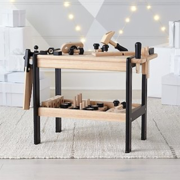 Crate & Kids Wooden Toy Workbench - $139.00.