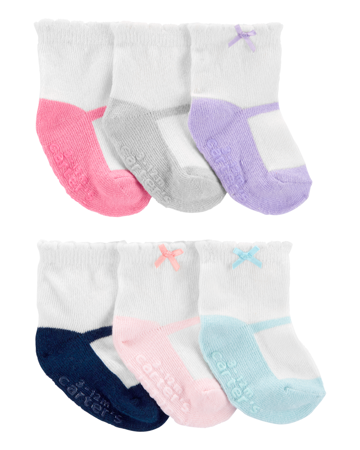 Carter's Baby 6-Pack Ballet Booties.
