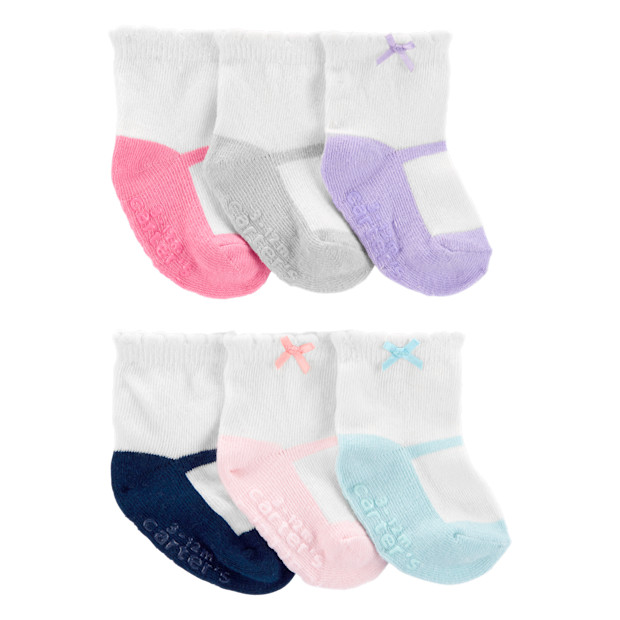 Carter's Baby 6-Pack Ballet Booties.