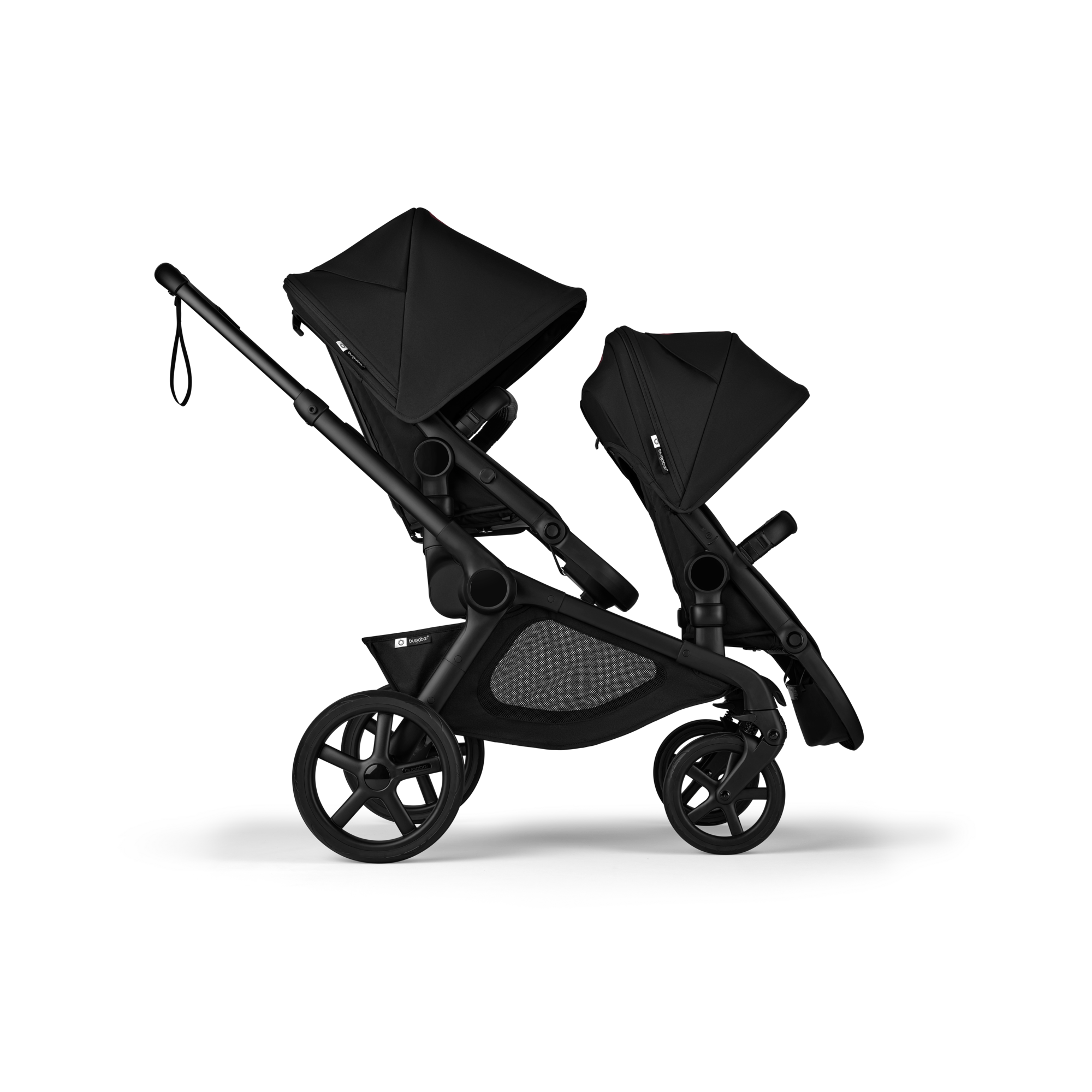 Bugaboo Kangaroo bassinet and seat tandem stroller black base - $1,448.00.