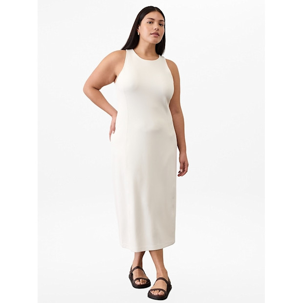 Seasoft Rib Midi Tank Dress.