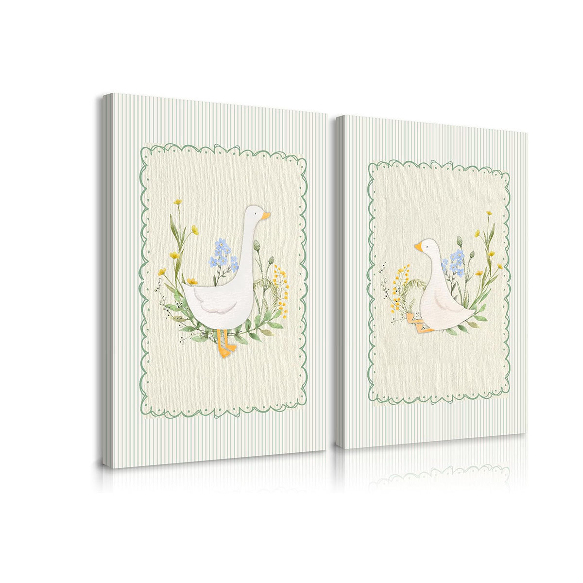 Vintage Nursery Goose Wall Art Decor.