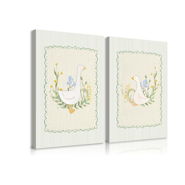 Vintage Nursery Goose Wall Art Decor.