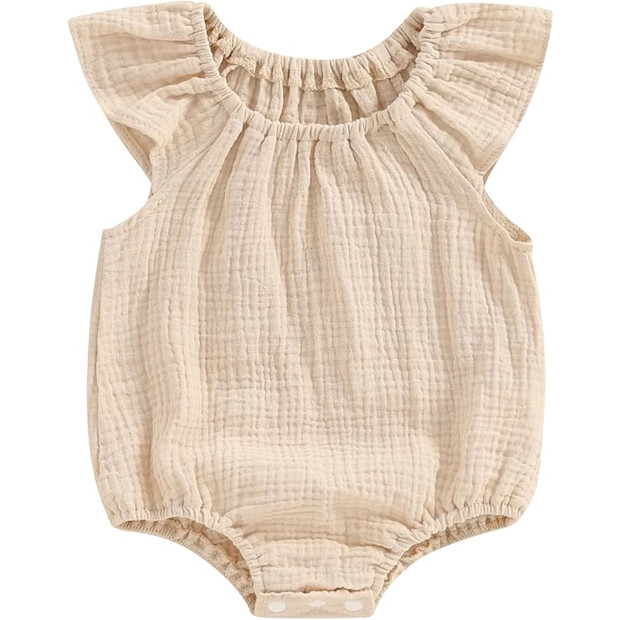 Mubineo Cotton Linen Romper.
