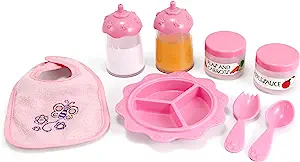 Melissa & Doug Mine to Love Time to Eat Doll Accessories Feeding Set.
